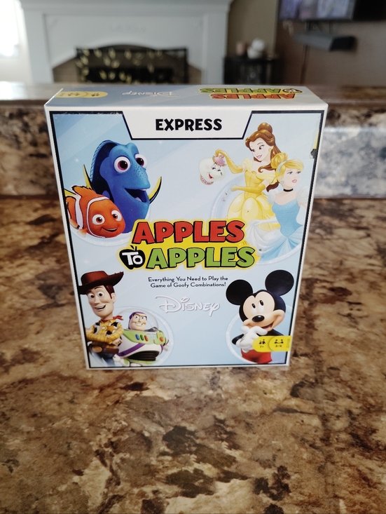 Disney Other - Disney Apples to Apples Express Card Game - Light Blue, Yellow, Red, Black New